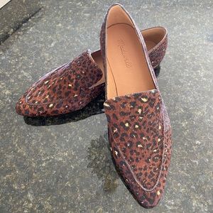 NIB Madewell Leopard Calf Hair Loafers | The Frances Skimmer